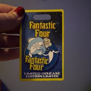 Disney Blue and White Fantastic Four Enamel Pin